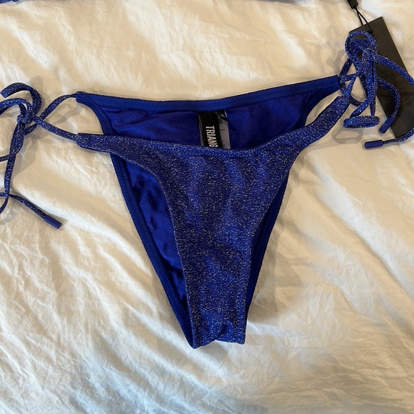 Blue Sparkly Triangl Bikini - NEVER WORN - Picture 7 of 9
